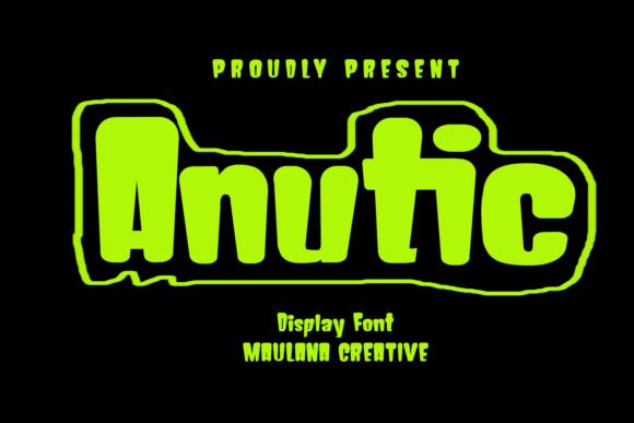 Anutic: A Playful Display Font for Creative Editorial Design