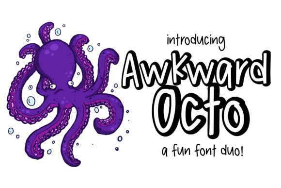Awkward Octo: A Playful Display Font for Bold Digital Campaigns