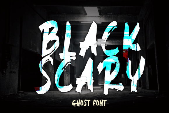 Black Scary: A Festive Display Font for Editorial Design
