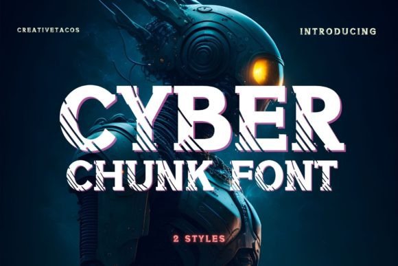 Cyber Chunk: A Bold Font for Creative Crafters and Designers