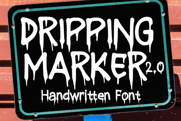 Dripping Marker 2.0: A Display Font for Editorial Design and Branding