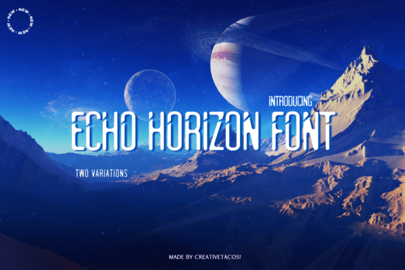 Echo Horizon: A Display Font for Modern Branding and Campaign Design