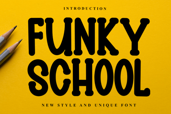 Funky School: A Display Font for Bold Branding and Eye-Catching Campaigns
