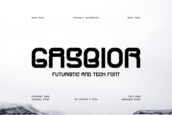 Gasbior: A Display Font for Tech Branding and Digital Design