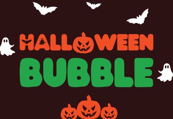 Halloween Bubble Font: A Playful Display for Digital Branding