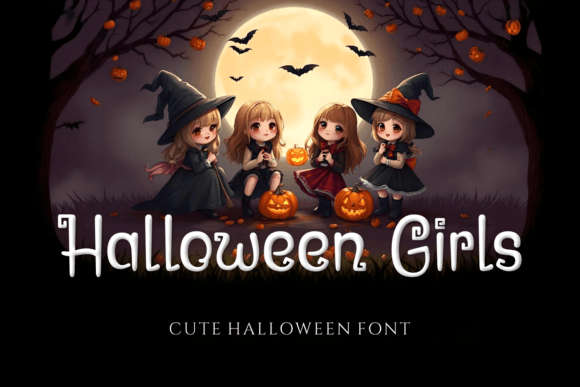 Halloween Girls: A Playful Display Font for Editorial Design