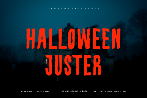 Halloween Juster: A Bold Font for Spooky Web Design