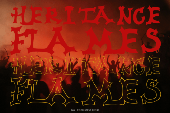 Heritance Flames: A Display Font for Editorial Expression