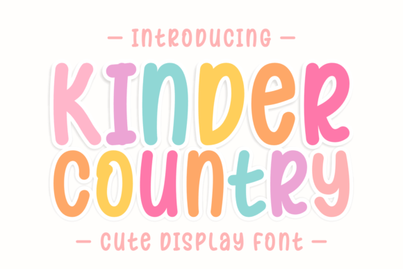 Kinder Country Font: A Playful Twist for Designers