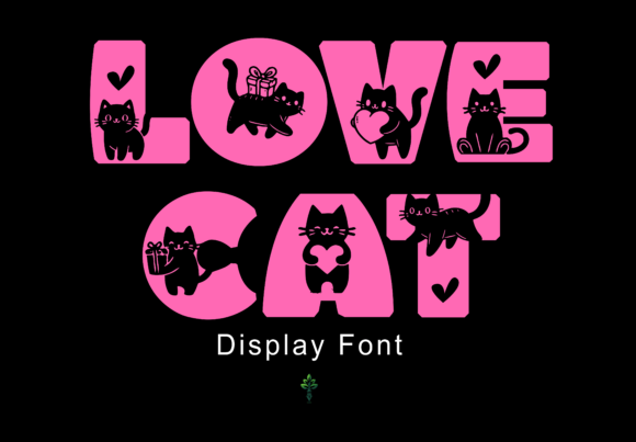 Love Cat: A Bold Display Font for Creative Designers