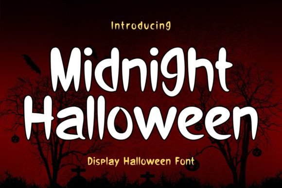 Midnight Halloween: A Timeless Display Font for Spooky Craft Projects