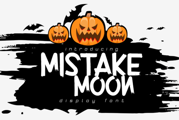 Mistake Moon: A Spooky Display Font for Web Design and Branding