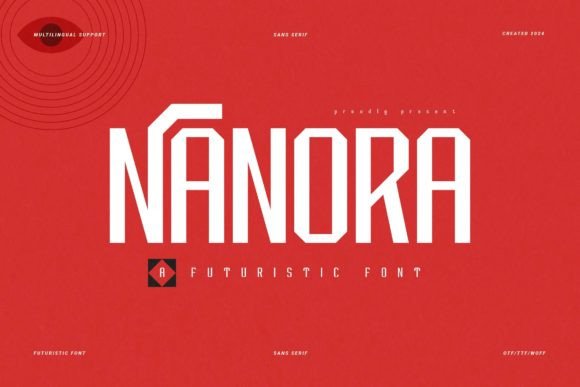 Nanora: A Modern Font for Editorial Design and Branding