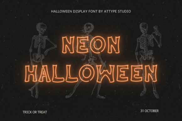 Neon Halloween: The Font That Transforms Your Brand