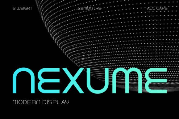 Nexume: A Modern Display Font for Editorial Design and Branding