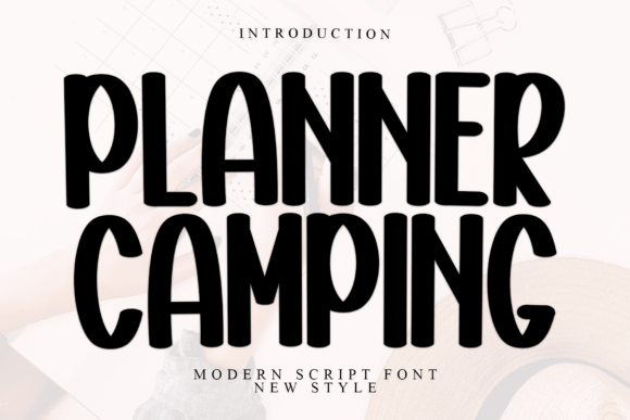 Planner Camping: A Bold Font for Adventurous Campaigns
