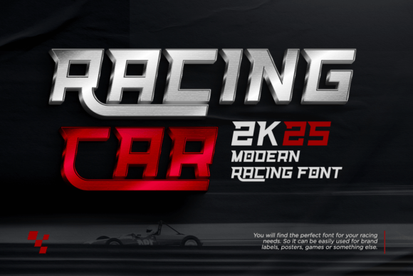 Racing Car: A Bold Display Font for Editorial Design