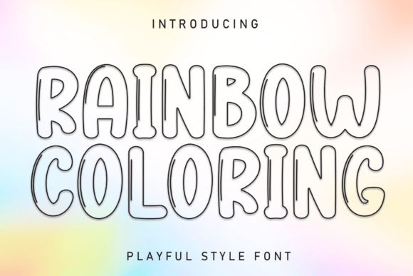 Rainbow Coloring: A Display Font for Editorial Creativity
