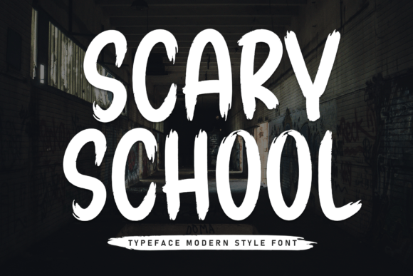 Scary School: A Display Font for Eerie Editorial Design