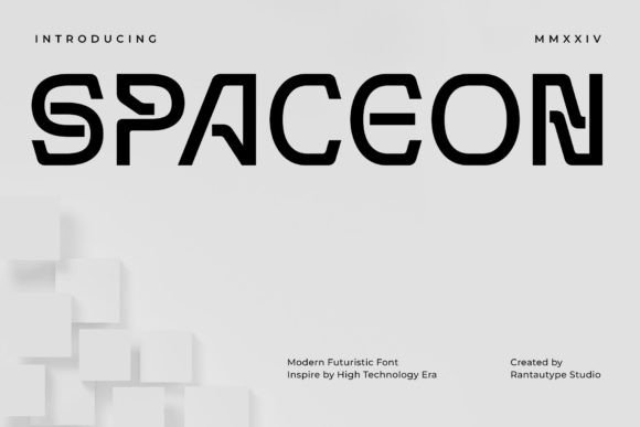 Spaceon: A Modern Futuristic Font for Editorial Design and Branding