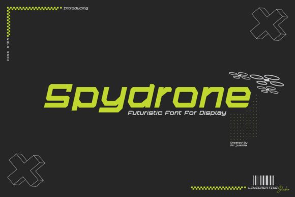 Spydrone: A Future-Forward Display Font for Modern Branding
