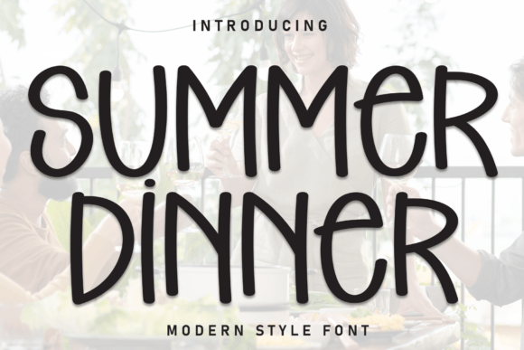 Summer Dinner: A Handwritten Display Font for Creative Web Design
