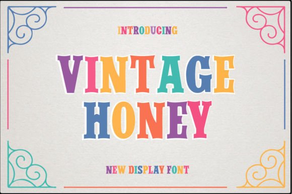 Vintage Honey: A Timeless Display Font for Editorial Design